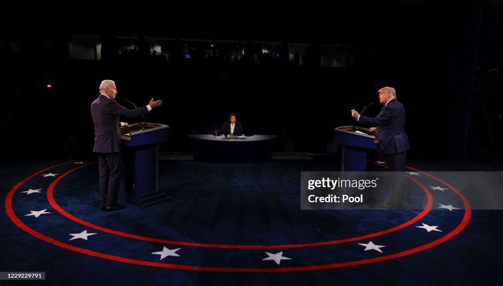 Donald Trump And Joe Biden Participate In Final Debate Before Presidential Election