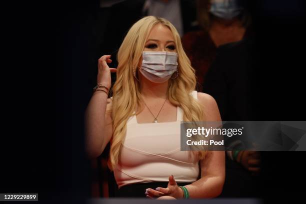 Tiffany Trump attends the debate between her father President Donald Trump and Democratic presidential nominee Joe Biden at Belmont University on...