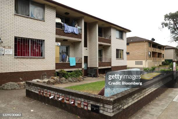 Mattress is dumped outside a property in the Auburn suburb of Sydney, Australia, on Thursday, Oct. 22, 2020. Australia tipped into its first...