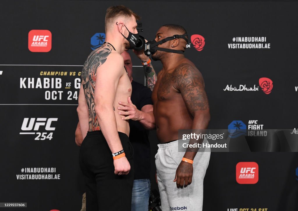 UFC 254: Khabib v Gaethje Weigh-in