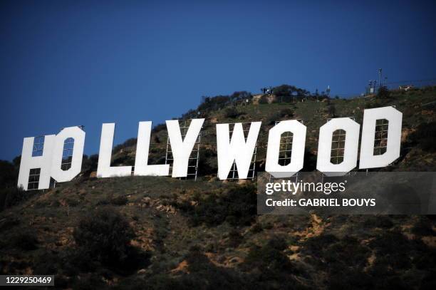 The famous Hollywood sign is seen on February 11, 2009. The 81st Annual Academy Awards will take place at the Kodak Theater in Hollywood on February...