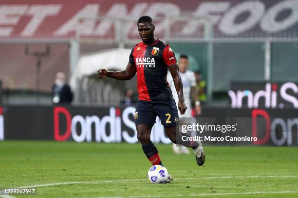 Cristian Zapata of Genoa Cfc in action during The Serie A match between Genoa Cfc and FC Internazionale. Fc Internazionale wins 2-0 over Genoa Cfc.