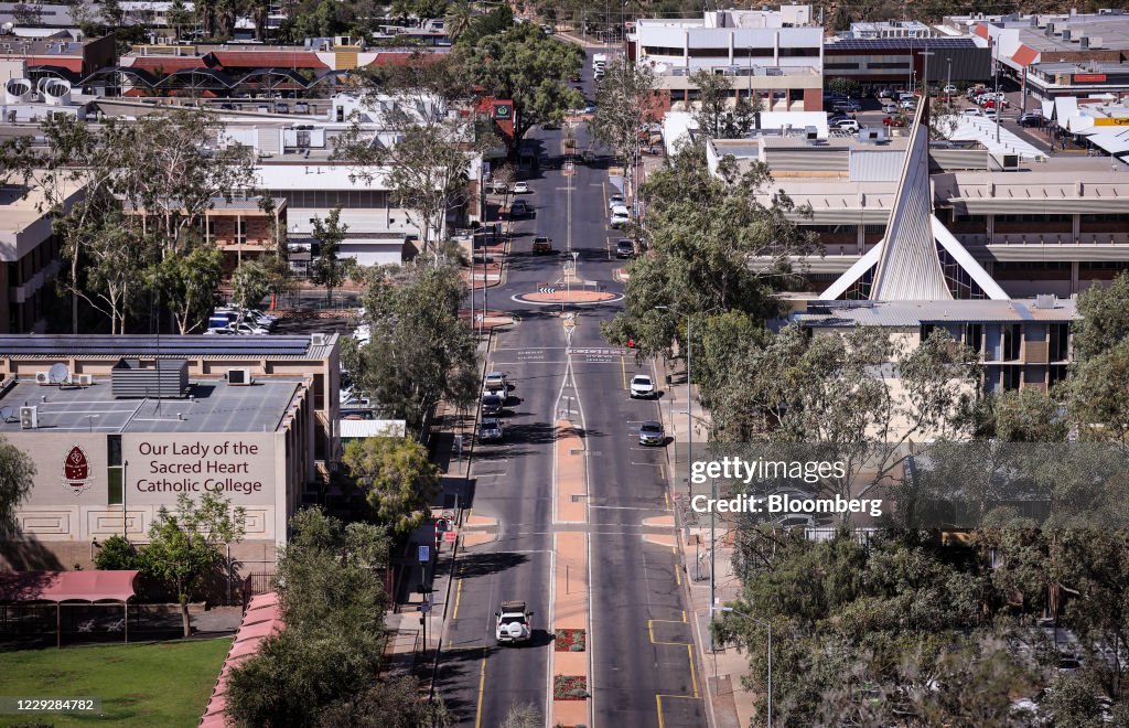 The Outback Town of Alice Springs as Australia Explores Lifting State Border Closures by Christmas