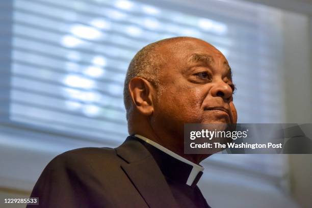 Archbishop Wilton D. Gregory is introduced as the new leader of the Catholic Church in Washington, DC, on Thursday, April 4 in Hyattsville, MD. The...