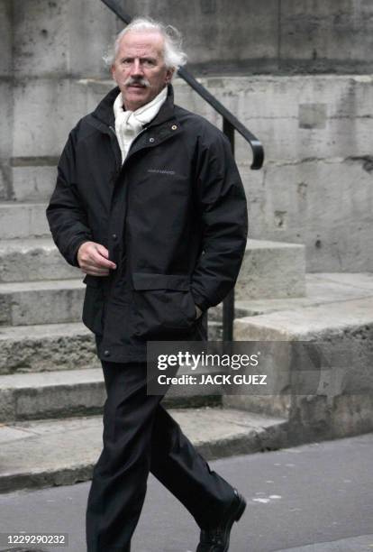 L'acteur français Jean-Paul Tribout est photographié à son arrivée au temple protestant de l'Oratoire du Louvre, le 05 décembre 2006 à Paris, lors...
