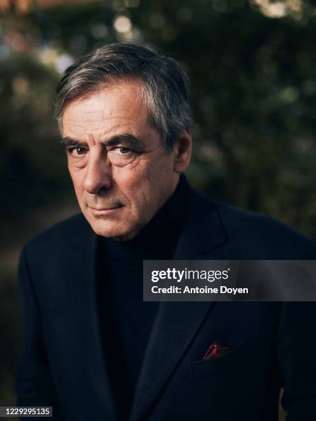 Former Prime Minister François Fillon poses for a portrait on October 19, 2020 in Solesmes, France.