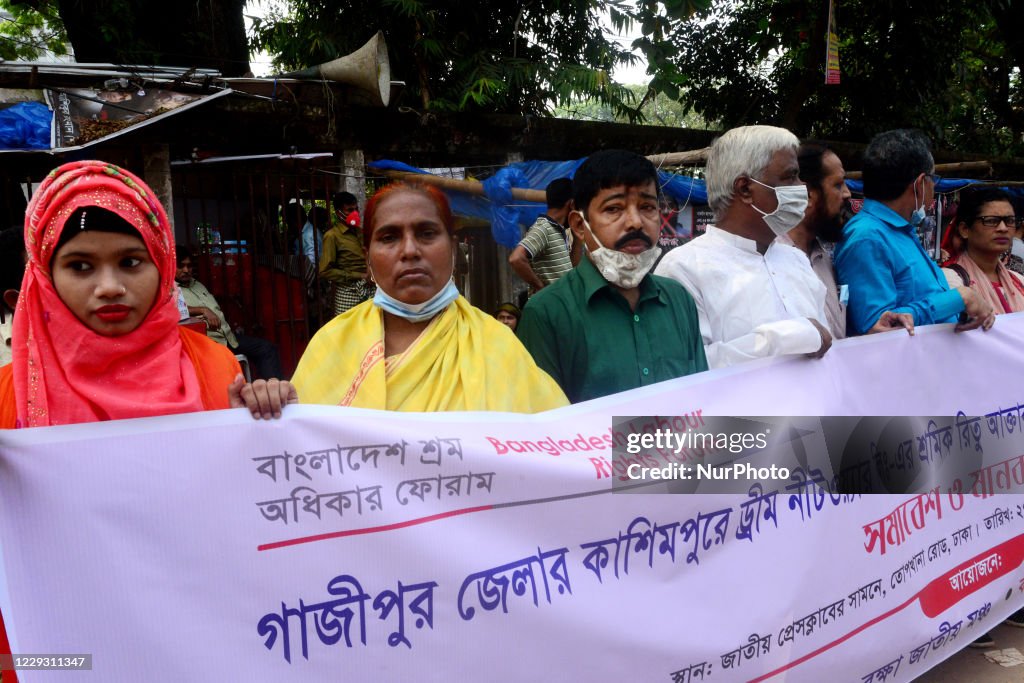 Garments Worker Protest Against Rape In Dhaka