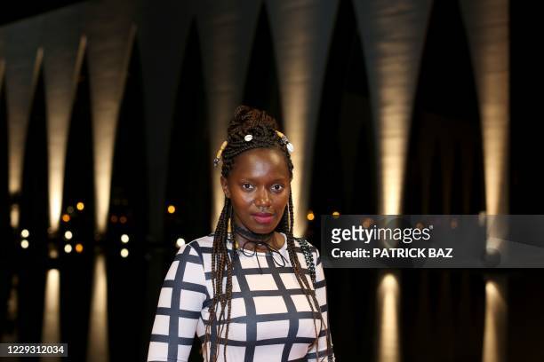 Senegalese actress Mareme Ndiaye walks the red carpet of the 4th edition of the El-Gouna Film Festival in the Red Sea resort of El-Gouna on October...