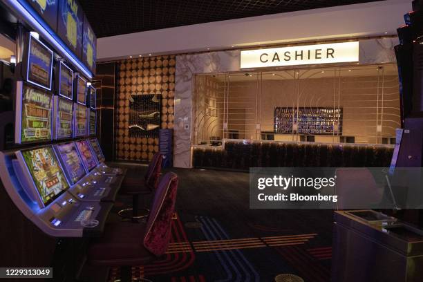The cashier booth at the casino floor ahead of the grand opening of Circa Resort & Casino in Las Vegas, Nevada, U.S., on Tuesday, Oct. 27, 2020....