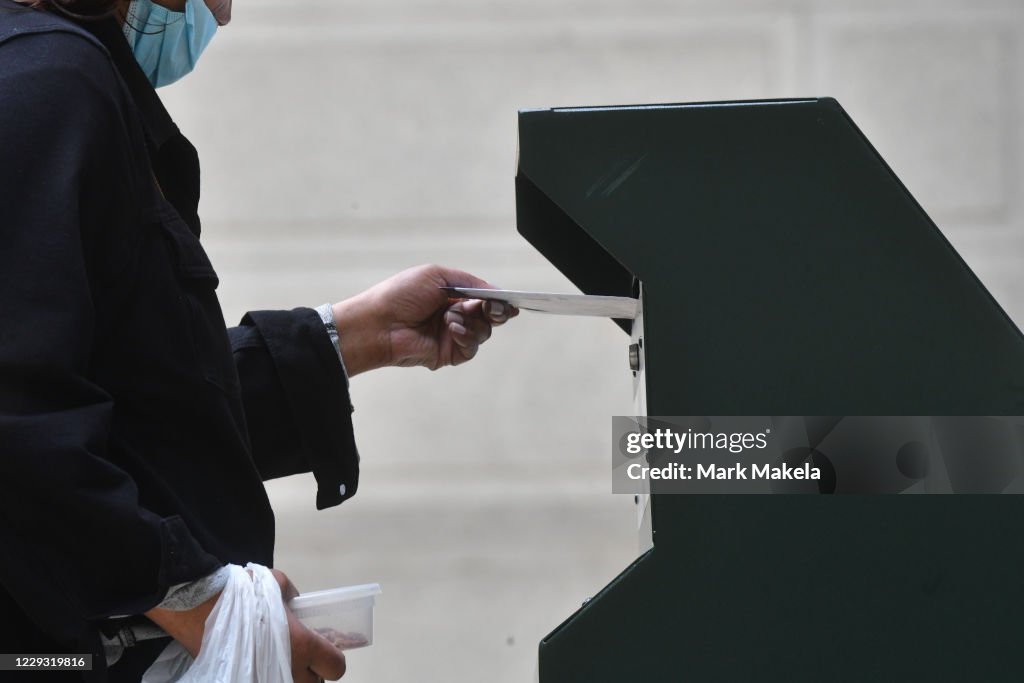 Voters Head To The Polls On Last Day Of Early Voting In Key Battle Ground State Of Pennsylvania