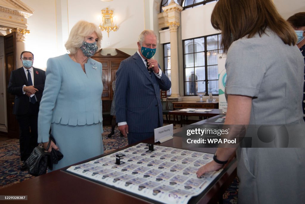The Prince Of Wales And Duchess Of Cornwall Visit The Bank Of England