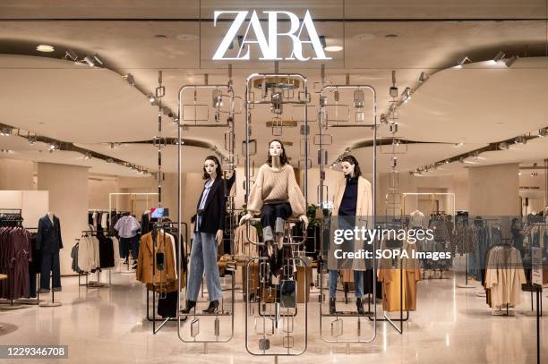 Spanish multinational clothing design retail company by Inditex, Zara store seen in Hong Kong.