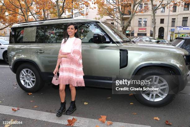 Collien Ulmen-Fernandes during the reopening of the Jaguar Land Rover flagship store at Ku'damm by Dinnebier Group on October 29, 2020 in Berlin,...