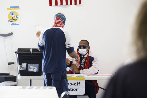 CA: California Residents Cast Ballots During Early Voting For U.S. Presidential Election