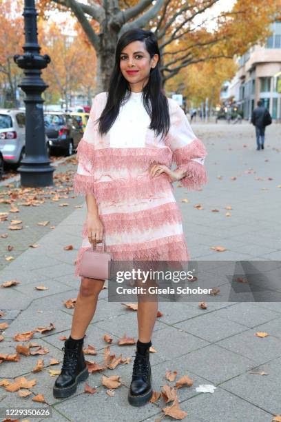 Collien Ulmen-Fernandes during the reopening of the Jaguar Land Rover flagship store at Ku'damm by Dinnebier Group on October 29, 2020 in Berlin,...