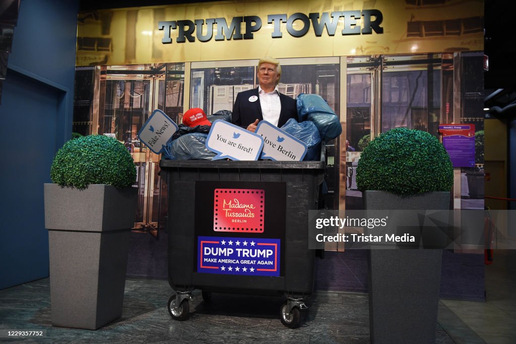 "Dump Trump" At Madame Tussauds In Berlin