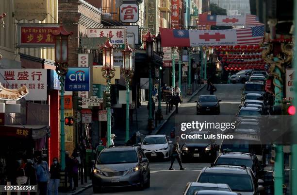The intersection of Grant and Jackson streets in San Francisco;'s Chinatown on Thursday, Aug. 22, 2020. San Francisco has done an excellent job...