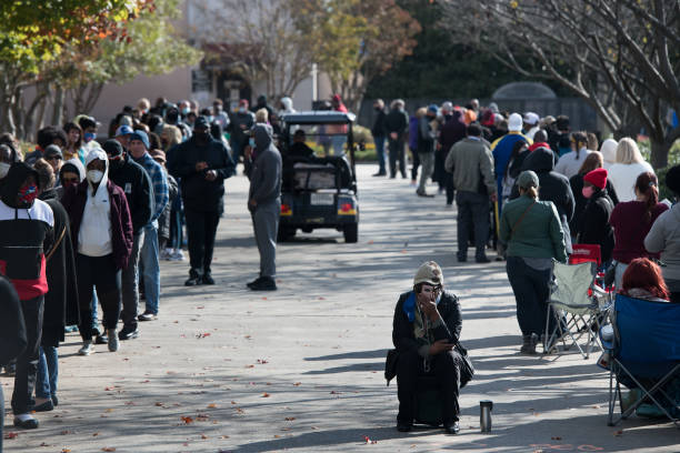 SC: Voters Wait In Long Lines To Cast Early Ballots In South Carolina