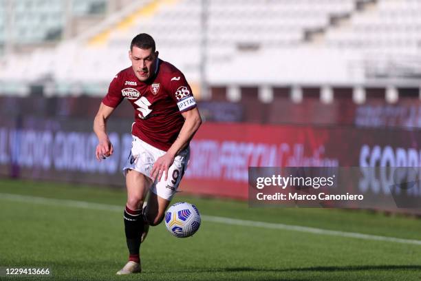 Andrea Belotti of Torino FC in action during the Serie A match between Torino Fc and Ss Lazio. Ss Lazio wins 4-3 over Torino Fc.