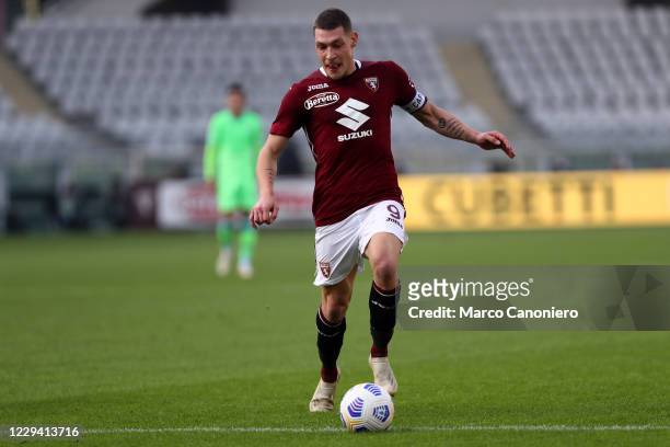Andrea Belotti of Torino FC in action during the Serie A match between Torino Fc and Ss Lazio. Ss Lazio wins 4-3 over Torino Fc.