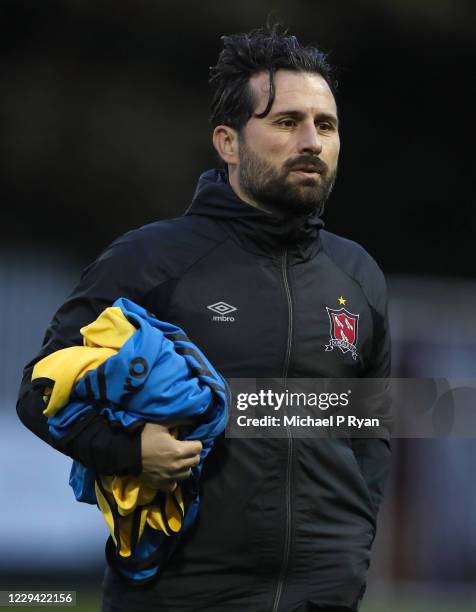 November 2020; Dundalk assistant coach Giuseppe Rossi ahead of the SSE Airtricity League Premier Division match between St. Patrick's Athletic and...