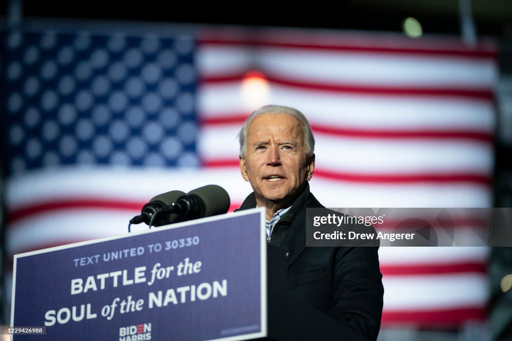 Joe Biden Campaigns In Western Pennsylvania One Day Before Election