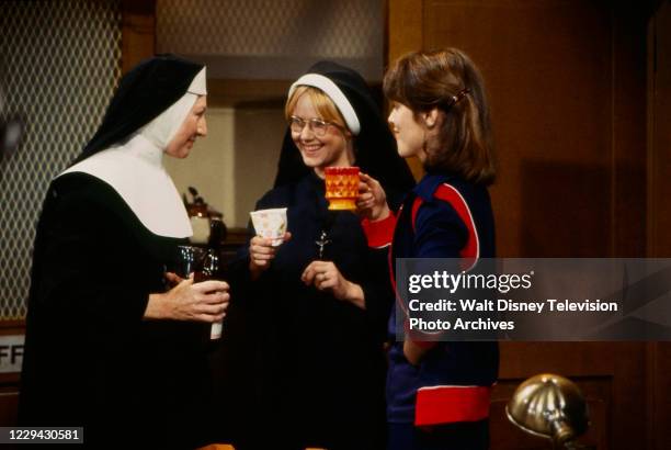 Allyn Ann McLerie, Amy Johnston, Pam Dawber appearing in the ABC tv series pilot for 'Sister Terri'.