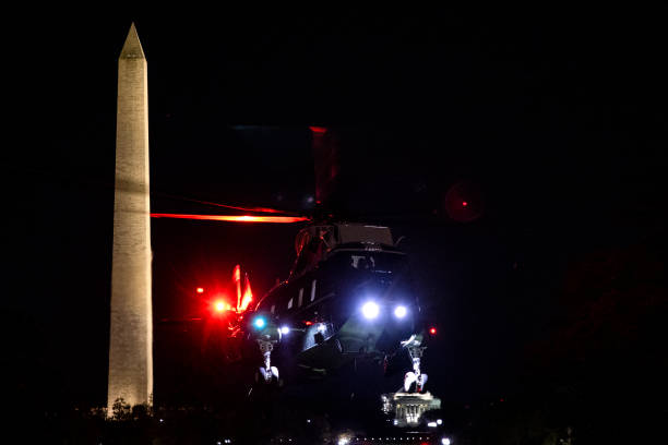 DC: President Trump Returns To White House After Last Campaign Events