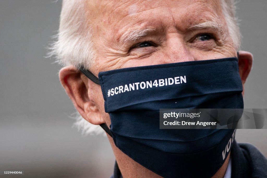 Presidential Candidate Joe Biden Travels To Pennsylvania On Election Day