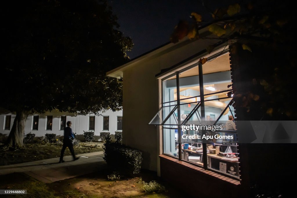 Across The U.S. Voters Flock To The Polls On Election Day