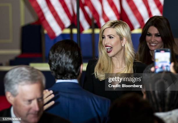 Ivanka Trump, assistant to U.S. President Donald Trump, attends an election night party in the East Room of the White House in Washington, D.C.,...