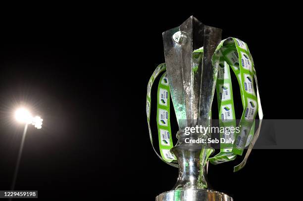 Dublin , Ireland - 4 November 2020; The SSE Airtricity League Premier Division trophy prior to the SSE Airtricity League Premier Division match...