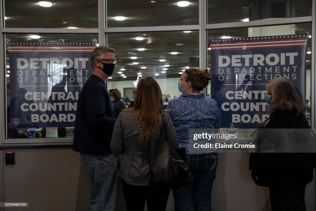 Michigan Election Workers Continue To Work Counting Absentee Ballots