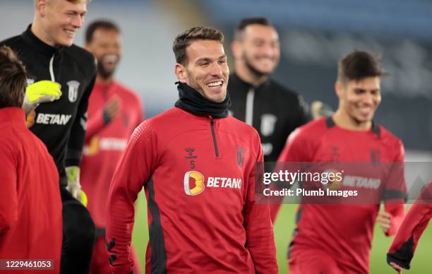 Nuno Sequeira of Sporting Braga during the SC Braga training session and press conference at Leicester City Stadium on November 04th, 2020 in...