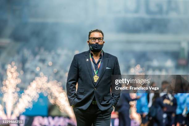 Antonio Mohamed coach of Monterrey looks on during the Final second leg match between Monterrey and Tijuana as part of the Copa MX 2020 at BBVA...