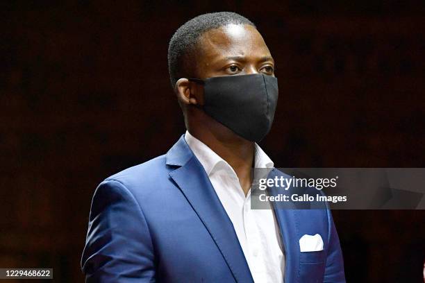 Prophet Shepherd Bushiri appears at Pretoria Magistrate's Court on November 04, 2020 in Pretoria, South Africa. According to media reports, the...
