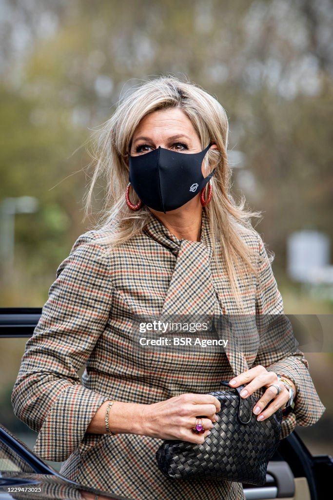 Queen Maxima Of The Netherlands Visits BovenIJ hospital In Amsterdam