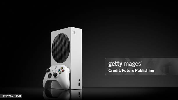 Microsoft Xbox Series S home video game console, taken on October 27, 2020.