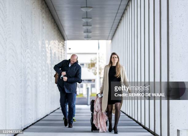 Lawyers Sabine ten Doesschate and Boudewijn van Eijck arrive for the lawsuit about the downing of flight MH17, at the Justitieel Complex Schiphol, in...