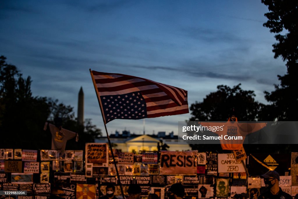Protests Continue In Washington, DC As Presidential Contest Remains Undecided