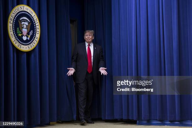Bloomberg Best Of U.S. President Donald Trump 2017 U.S. President Donald Trump arrives to a signing ceremony for H.R. 2, Agriculture Improvement Act...