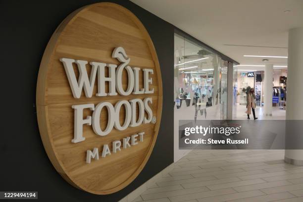 Whole Foods grocery chain bans employees from wearing poppies, a symbol of remembrance does not conform to dress code in Toronto. November 6, 2020.