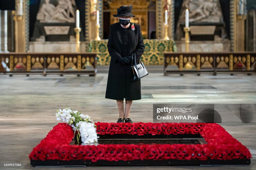 The Queen Marks The Centenary Of The Burial Of The Unknown Warrior