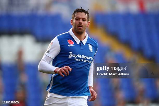 Lukas Jutkiewicz of Birmingham City during the Sky Bet Championship match between Birmingham City and AFC Bournemouth at St Andrew's Trillion Trophy...