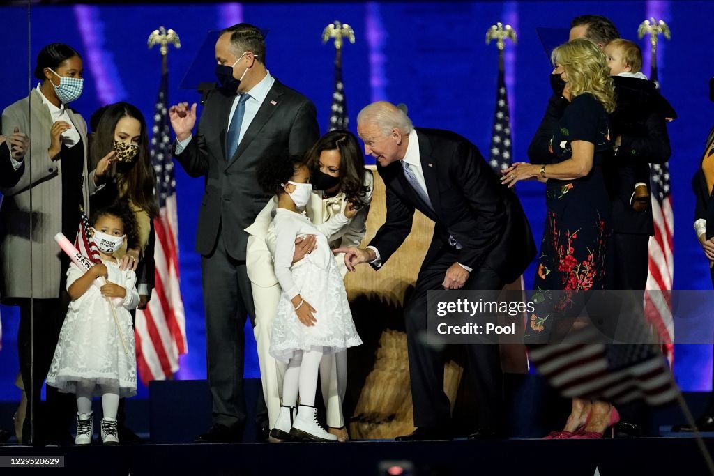 President-Elect Joe Biden And Vice President-Elect Kamala Harris Address The Nation After Election Win