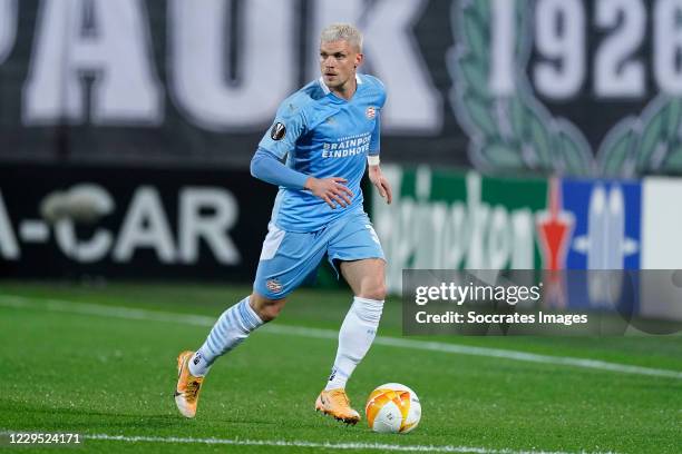 Philipp Max of PSV during the UEFA Europa League match between PAOK Saloniki v PSV at the Toumba Stadium on November 5, 2020 in Thessaloniki Greece