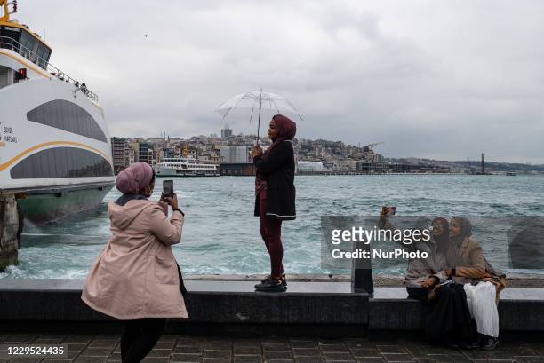 Daily life in Istanbul, Turkey seen on November 8, 2020. Around 40 percent of the COVID-19 cases are located in Istanbul. As of today, the number of...