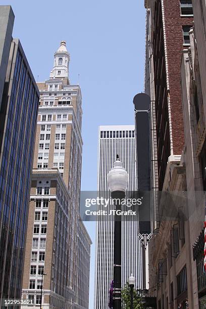 downtown tulsa, oklahoma - tulsa stock pictures, royalty-free photos & images