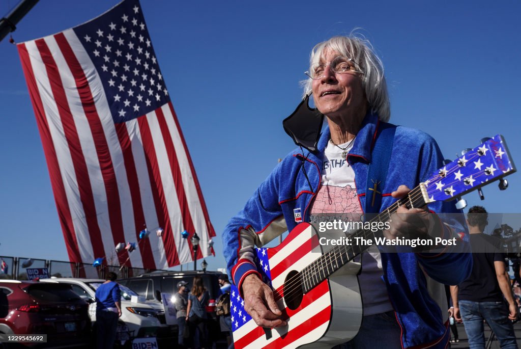 Supporters Celebrate President-elect Joe Biden Vice President-elect Kamala D. Harris