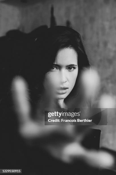 Actress Anne Solenne Hatte poses for a portrait on December 17, 2019 in Paris, France.